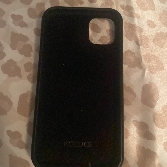 iphone 11 case black with cheetah print popsocket - Picture 2 of 2